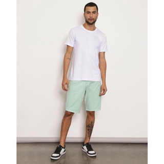 Bermuda Masculina Sarja Reta Com Cordão Verde