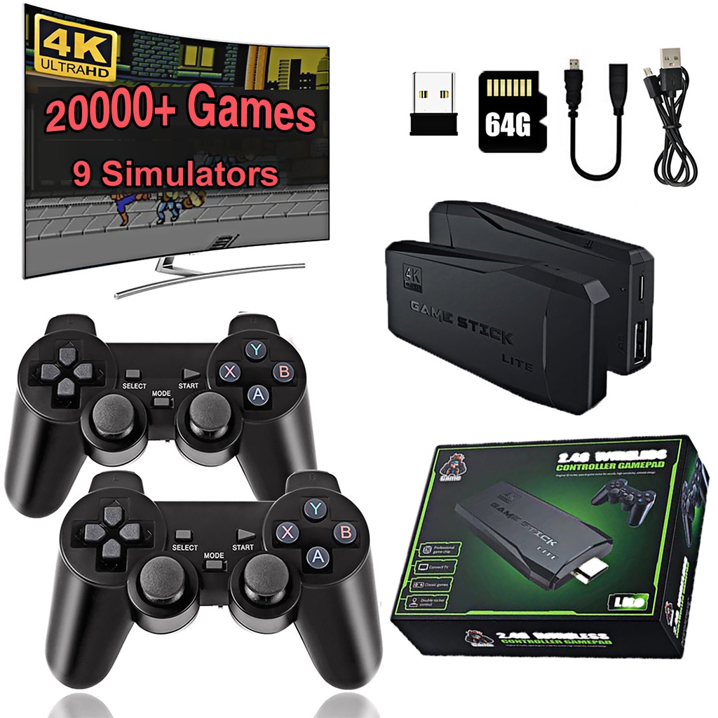 X8 sistema duplo android jogo vara 4k mini console de jogos de vídeo 64gb  10000 jogos