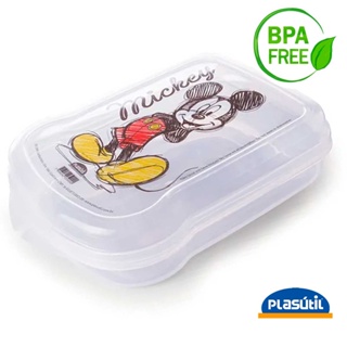 01 Porta Lanche Sanduicheira MICKEY Transp R:5999 Plasutil