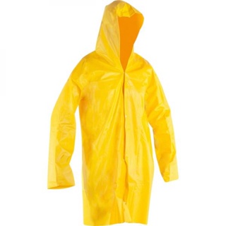 Capa de chuva em PVC com forro tamanho GG amarela - Nove54