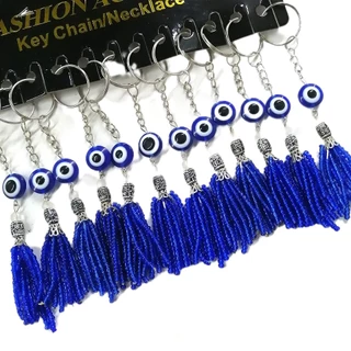 kit 12 Chaveiros De Miçangas Com Olho Grego Paz Sorte ideal para revenda