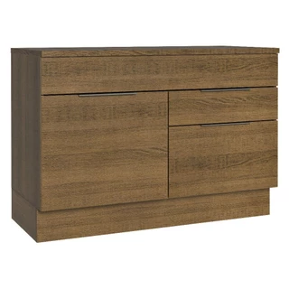 Balcão Gabinete de Pia 120 cm 1 Portas e 2 Gavetas (Com Tampo) Rustic Stella Madesa em Oferta na Shopee
