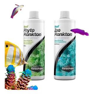 Kit Reef Phytoplankton Seachem 250ml + Reef Zoplankton 250ml