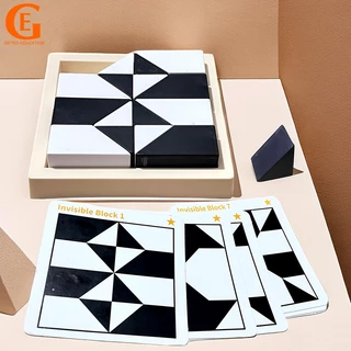 Blocos De Construção De Brinquedos Em Forma De Quebra-Cabeça Esconderijo Para Crianças Pensamento Lógico Montessori Educativos Presente