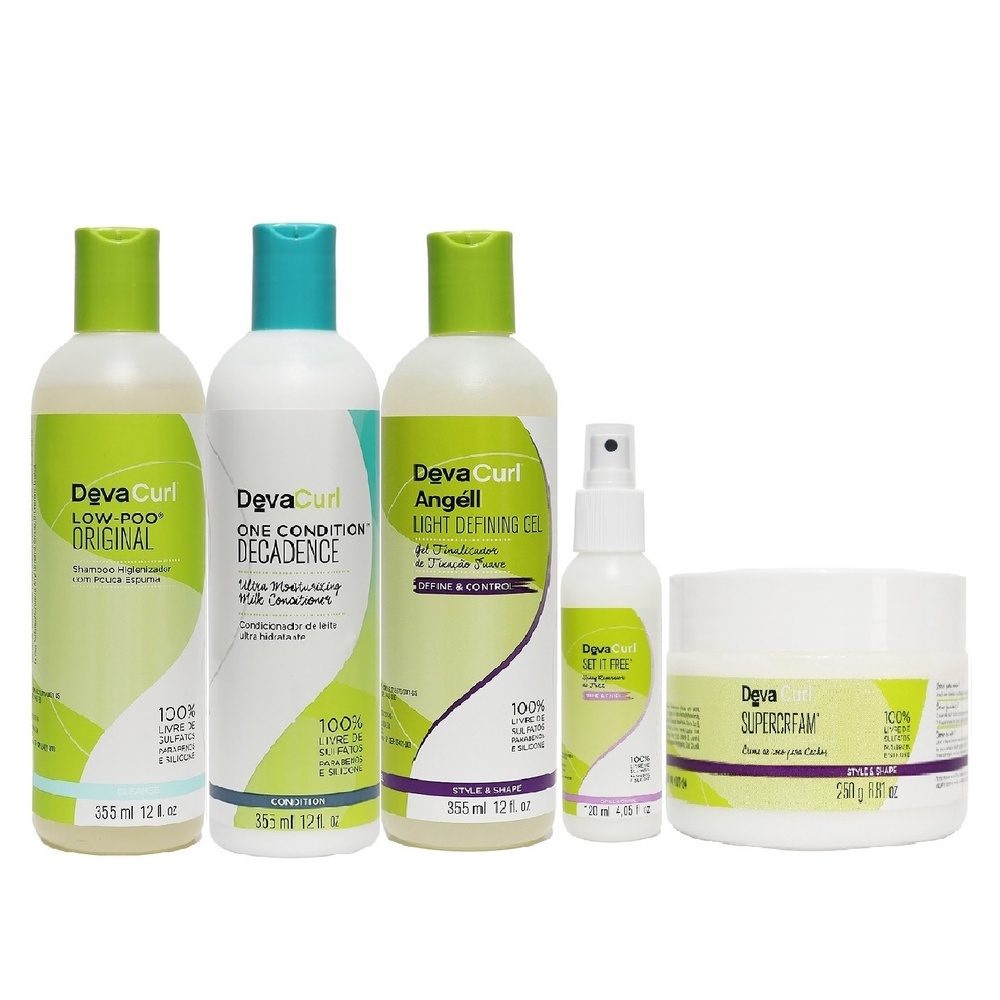 Deva Curl Low Poo+one Decadence+angel+set+super Cream... | Shopee Brasil