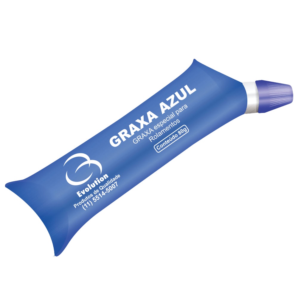 Graxa Azul Lubrificante para Rolamentos - Bisnaga 80G