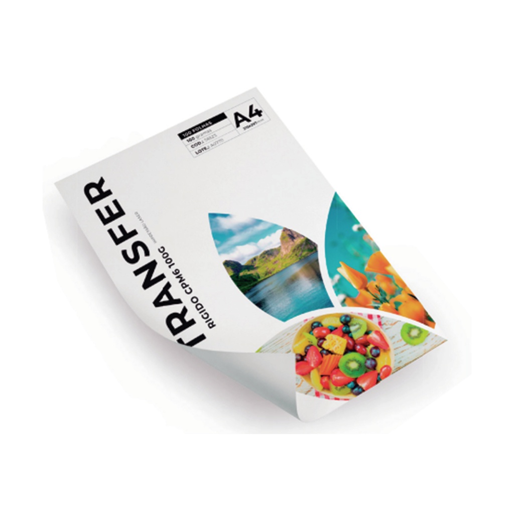 PAPEL TRANSFER A4 100G - 100 FOLHAS | Shopee Brasil