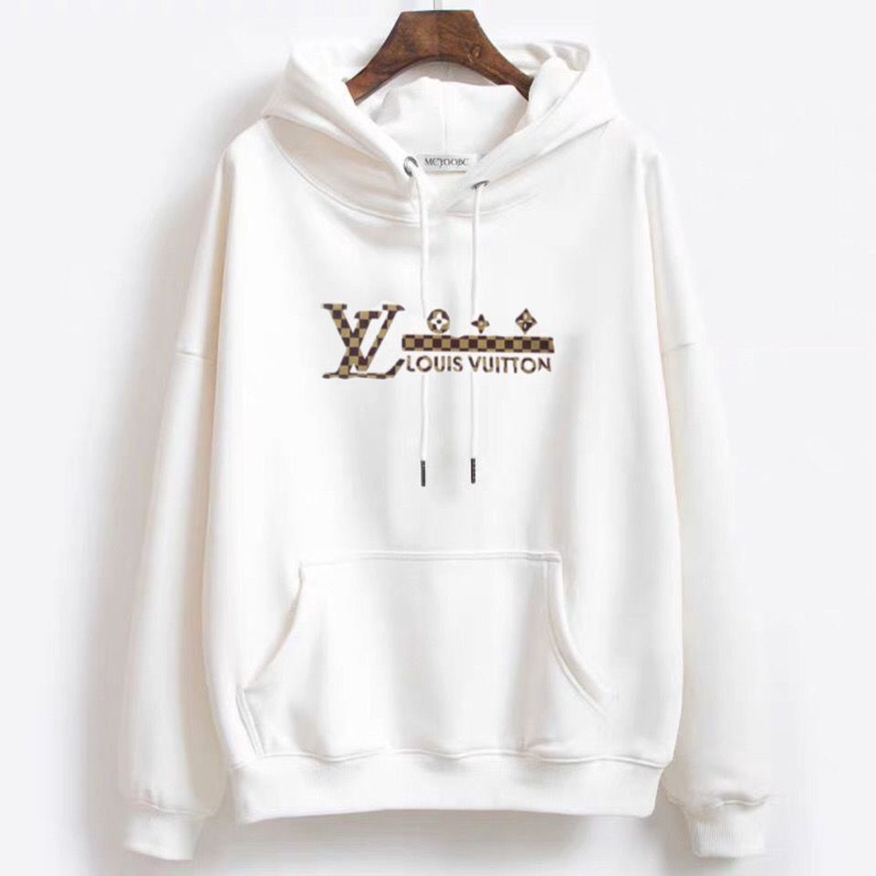 (Suéter Com Capuz) Versão Alta Tendência lvs Algodão Letras Clássicas Homens E Mulheres Podem Usar Camisola De Manga Comprida Solta Colarinho De + tag S-3XL