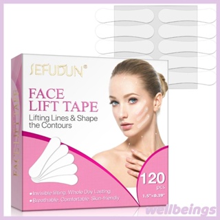 Eelhoe Facial Lifting Patch Invisible Breathable Waterproof Thin Face  Stickers Double Chin V-shaped Cheek Lift Tape Instant Tighten Chin Facial  Sagging Skin Lifting Face Contours Bandagem（60pcs/box）