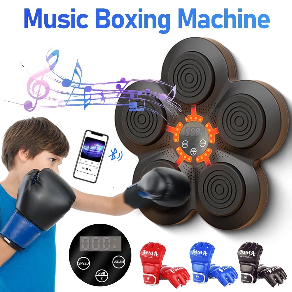 Smart Music Boxing Machine Parede Montada Boxing Eletrônico Pad Crianças /  adultos