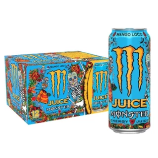Energético Juice Monster Mango Loco Lata 473ml 6 Unidades