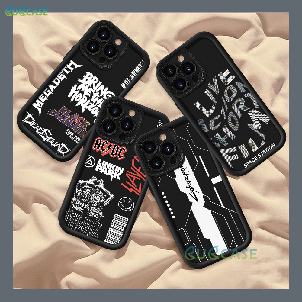 Linkin Park Rock and Roll Print Case Para iPhone 16 15 Pro Max 15 Plus 14 13 12 iPhone11Pro 14Plus 16Pro XINYU