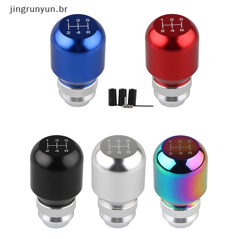 RUNYUN Universal Car Gear Shift Knob Stick Alavanca Retráctil Com Comprimento Ajustável Cabeçote De Engrenagem Em Liga De Alumínio BR