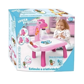 Mesa Projetor Com Música Rosa 000876
