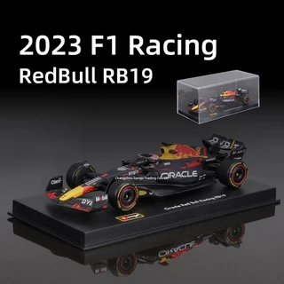 Bburago 1 : 43 Red Bull 2023 F1 Corrida RB19 Die Cast Veículos Modelo Fórmula Carro Brinquedos Acrílico Caixa