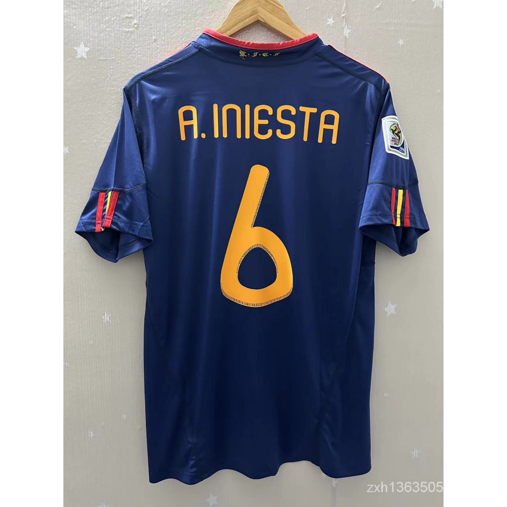 2010 Espanha Camiseta Personalizada RAMOS A. COMEÇANDO A Alta Qualidade Para O Futebol Retro Camisetas