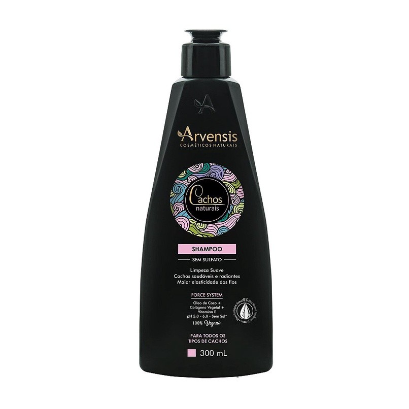 SHAMPOO CACHOS NATURAIS ( S/ SULFATO ) ARVENSIS 300 ML