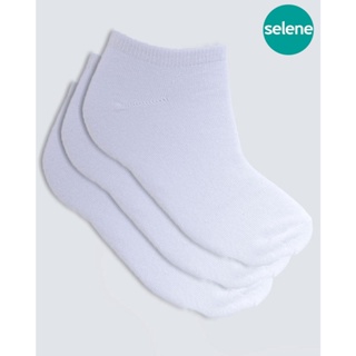 Kit 3 Pares de Meia Masculina Invisível Selene Brancas
