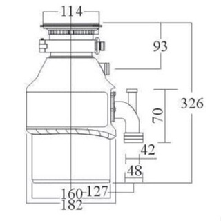 Triturador de Resíduos de Alimentos 75 127V Franke