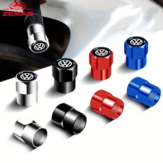 4Pcs Volkswagen Tampas De Válvulas Para Pneus Peças Metálicas Automotivas Impressas Com Novo Logotipo De Carro Acessórios Carros De Bicicleta VW Polo 9n 9n3 gol g5 g4 g3 g6 Nivus Fox Carocha Virtus Golf Mk4