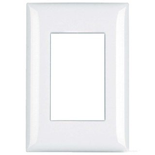 Placa 4x2 3 módulos branco Thesi Bticino