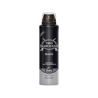Desodorante Aerossol Três Marchand Black 123g