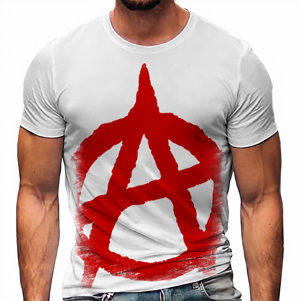 Camiseta De Algodón Con Gráfico Divertido De Punk Rock