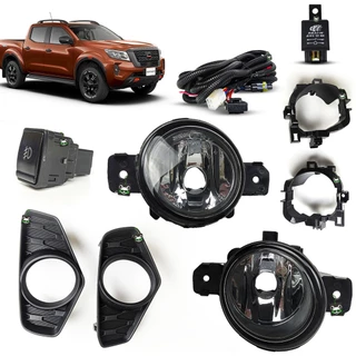 Kit Farol Auxiliar de Milha Grade Black Piano Botao Modelo Original Frontier 2022 2023