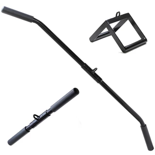 Kit Barra Puxador Costas 1,20 E Triangulo E Triceps Reto