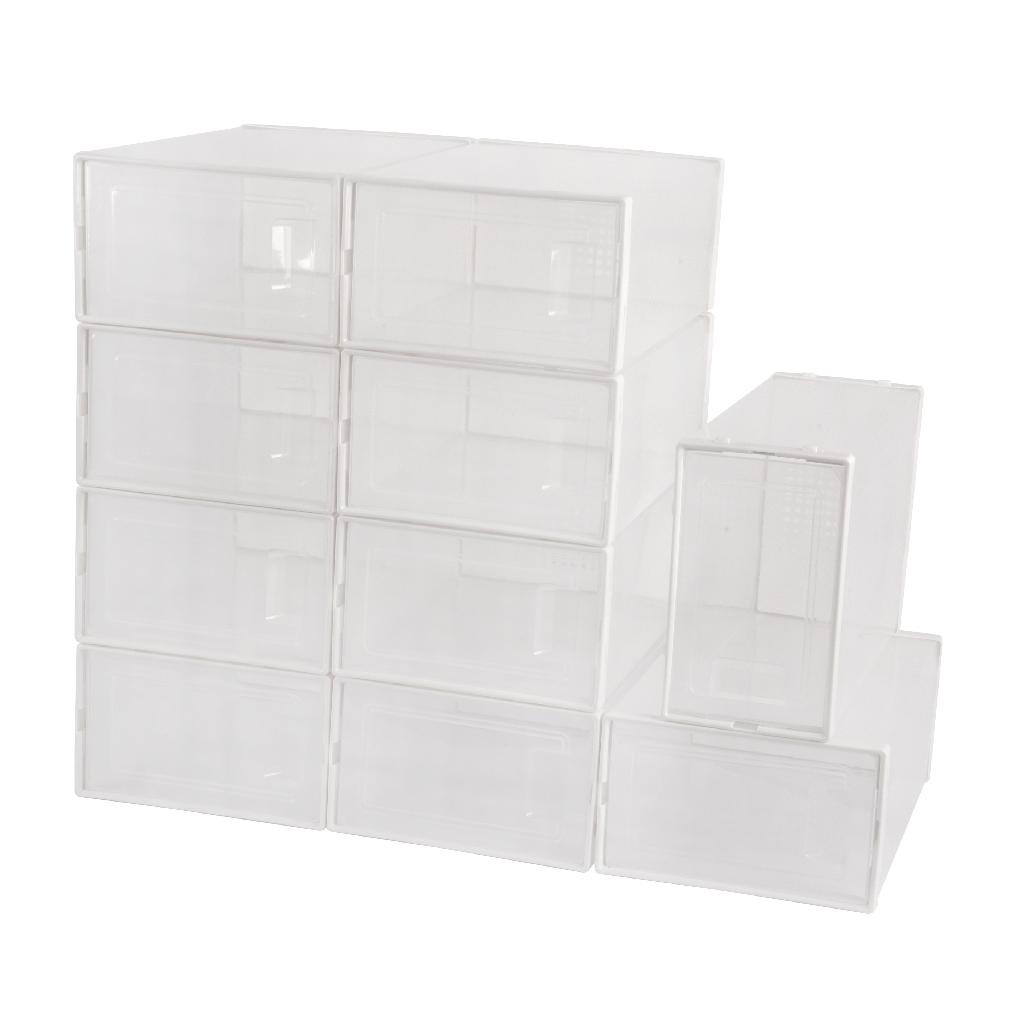 KIT 24 CAIXAS ORGANIZADORA SAPATEIRA SAPATO TENIS EMPILHÁVEL