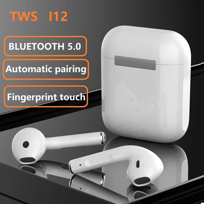 Fone de Ouvido Sem Fio i12 5.0 Tws Bluetooth Com Touch Bluetooth