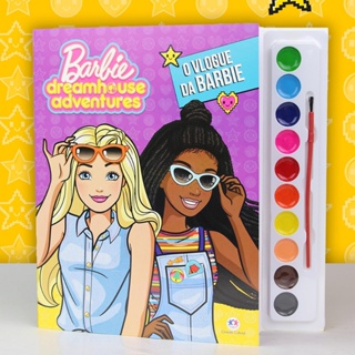 Kawaii barbie desenho livro princesa pintura imagem livros crianças  educativo colorir criativo arte presentes brinquedos catroon álbum