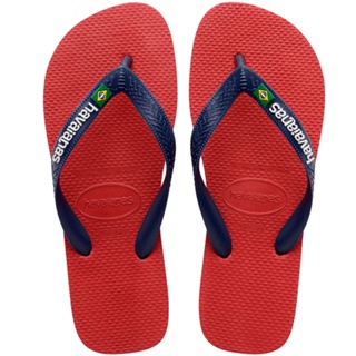 Chinelo Havaianas Brasil Logo Vermelho Apache