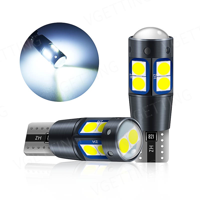 Ampoule LED T10 W5W CANBUS FUZION - Pack De 9 LED - Pas D'erreur Sur Tableau De Bord - Blanc