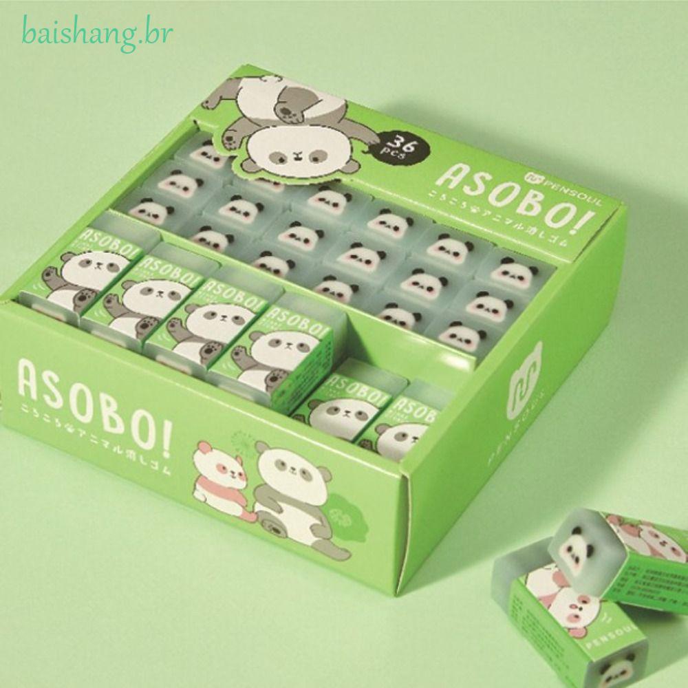 VILLCASE Pequeno 48 Pçs Panda Eraser Brinquedos Educativos Mini Apagadores  Mini Brinquedos Estudante Apagador Panda Lápis Borracha Borracha Panda  Desenhos Animados Ferramenta De Apagamento