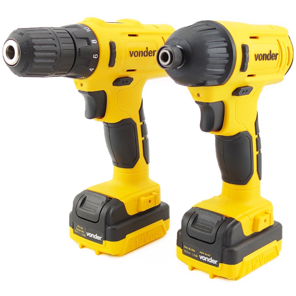 Conjunto Furadeira / Parafusadeira PFV120 E Parafusadeira Com Impacto ...