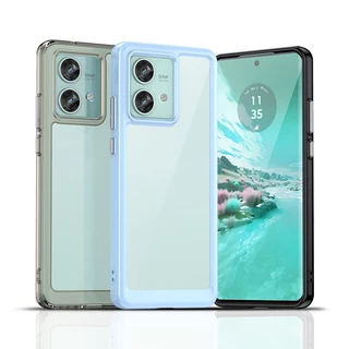 Para Motorola Edge 40 Neo Luxury Silicone Clear Bumper TPU Capa À Prova De Choque