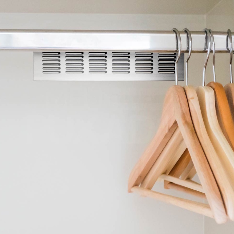 Grade de Ventilacao Grelha Aluminio Retangular Varios Tamanhos Preta e Cromada