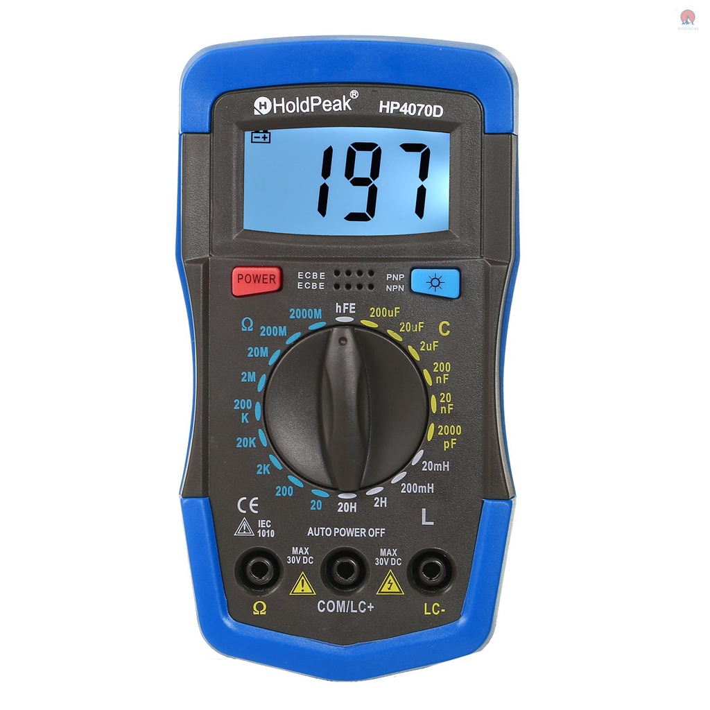 HoldPeak que testa o multímetro HP 4070 D da medida de Medidor LCR mini ...