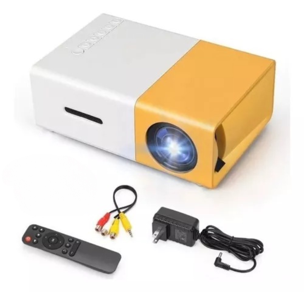 Mini Projetor Led Portátil Full HD 1080p HDMI TV M-20 Amarelo | Shopee ...