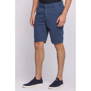 Bermuda Masculina Sarja Slim Premium Robert Polo Wear Azul Escuro