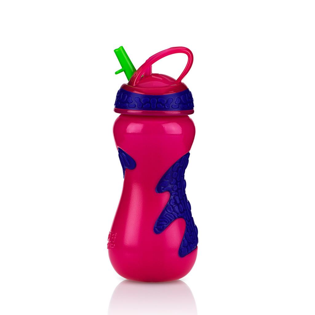 Copo Gator Com Canudo Rigido Retratil Rosa 450ml | Shopee Brasil