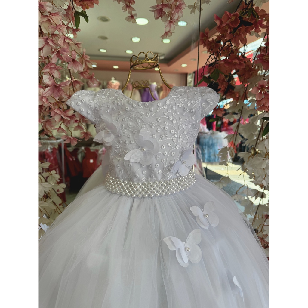 Shops vestido florista branco