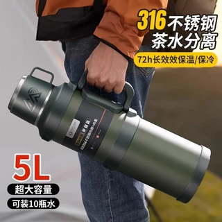 Promoção Especial Garrafa térmica térmica de aço inoxidável 316 Garrafa térmica de água de grande capacidade Garrafa térmica masculina de grande porte Garrafa térmica de água quente para carro