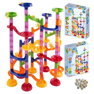 Blocos De Montar Pista Corrida P/ Bolinhas Rola Bola 105 Pcs