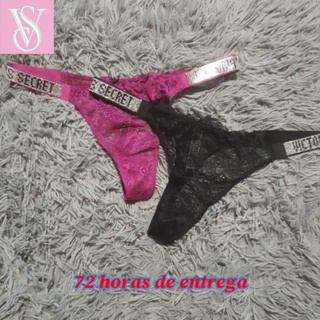 Kit Calcinha Victorias Secret Em Renda Cheeky Panties 5peças