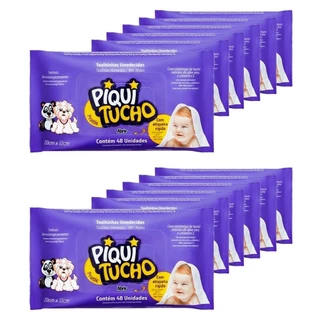 Toalhas Umedecidas Piquitucho Pratic c/ 48 Unidades - Kit de 12 Embalagens- Total de 576 Toalhinhas em Oferta na Shopee