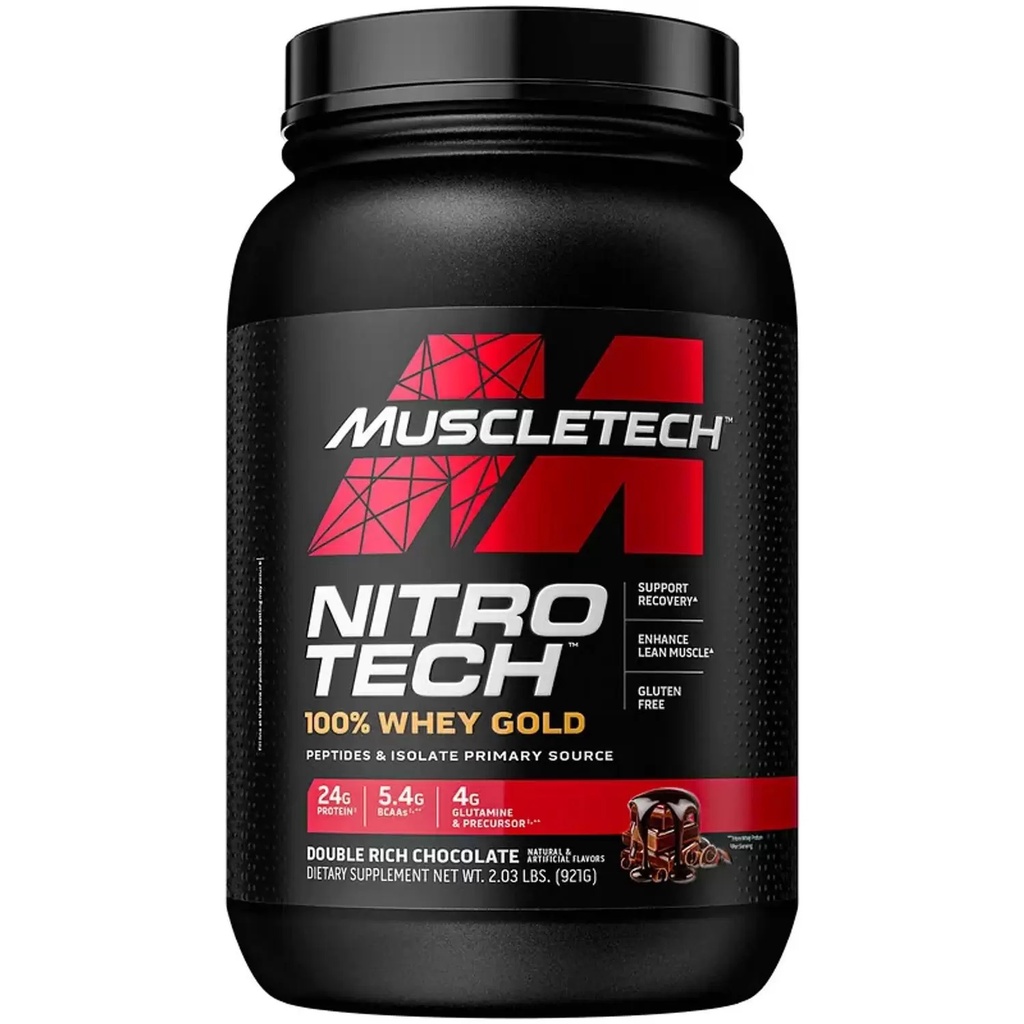 Whey Gold Nitro Tech (921g) Sabor Chocolate – Muscletech