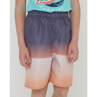 Bermuda Infantil Surf Estampa Listrada Cinza