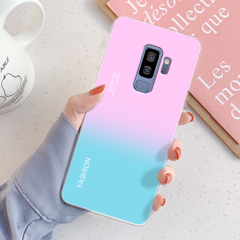Samsung Galaxy S9 Plus/S8 Capa De Silicone TPU Macia Para SamsungS9 + S8 + G955F/G965F Traseira Padrão De Borboleta Moda Pára-Choques Transparente